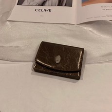 韓風ins復古多卡位磁扣卡包PU材質高級感小容量女士