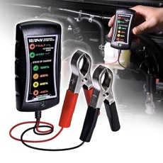 트루 모드 12V 24V DC 자동차 배터리 및 교류 발전기 테스터 대형 클램프 LED 표시 밴 픽업 트럭 차량 오토바이용 디지털 체커 진단 도구, 1개