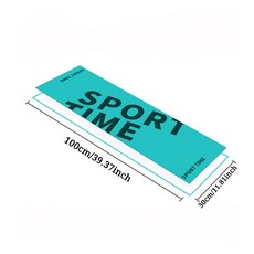 SPORT TIME 運動毛巾 健身房速乾毛巾 吸汗冰涼巾 100cm x 30cm, 藍色,100*30, 1個