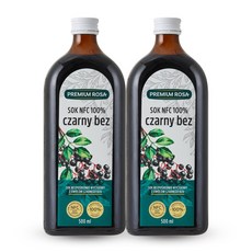 프리미엄로사 삼부커스 엘더베리 원액 100% NFC 착즙 주스 즙, 500ml, 2개