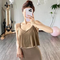 쿨 원단 레이어드 디자인 가볍고 트레이닝복 캐미솔 20382PC 1(EA)