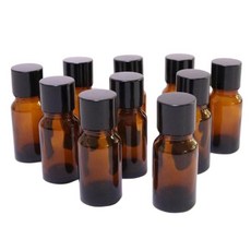 초등 과학수업 액체시료 소분용 갈색유리병 10개 유리용기 교과실험 시약통, 1세트, 10ml