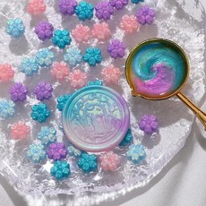 개가방 꽃 모양 씰링 왁스 비즈 카드 봉투 결혼식 초대장 선물 포장 장식에 적합, 1개, 2. A01