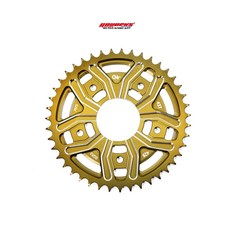 【GOWORKS】43T輕量化競技齒盤(鋁製)適用GOGORO 2/ YAMAHA EC-05/AEON AI1，提升加速性能與操控性, 1個, 硬陽本色