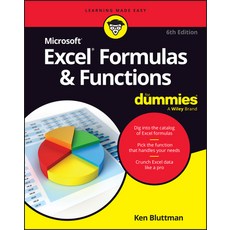 (영문도서) Microsoft 365 Excel Formulas & Functions for Dummies Paperback, English, 9781394295517