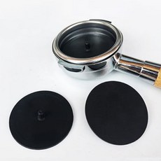 예스마켓 카페 커피머신 백플러싱 포터필터 58mm 호환용 실리콘 마개, 2개, 블랙