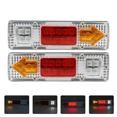 테일 램프 후미등 데루등 다이나믹 LED 트럭 방향 지시등 후방 브레이크 등 후진 신호 트레일러 로리 버스 캐러밴 캠핑카 12 V 24V 2 개, 7)2 PCS 24V 30CM