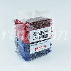 키친아트 올스텐 수세미 10매입 레드+블루 주방 설거지 청소 가정용 업소용, 1개