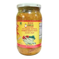 AAMA KO ACHAR Hot Cherry Pepper &Bamboo Shoots Pickle 380g, 1개