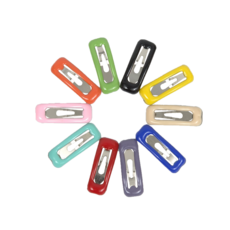 강아지 머리핀 헤어삔 똑딱핀 미간핀 앞머리 10p 1세트, 2cm사각핀(코팅) 10P