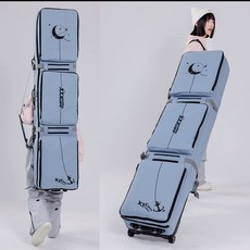 바퀴달린 스노우보드가방 휠백 엣지백 백팩 대용량 케이스, 블루, 1개