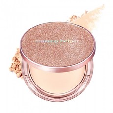 makeup helper 藝術控油粉餅, 23自然米(NATURAL BEIGE), 1個
