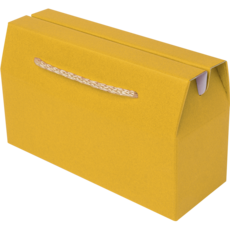 주호팩 끈손잡이 다용도 선물상자 22-2 (295x105x110), 진노랑, 5개