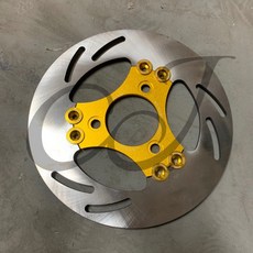 CJ 220 7.0碟盤 電動車碟盤 耐磨散熱碟盤 安全制動碟盤, 1個, 金 Gold