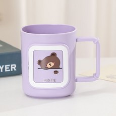 創意簡約卡通粉色洗漱杯可愛情侶漱口杯女宿舍刷牙杯子家用牙缸杯, 藍色--1個, 1個