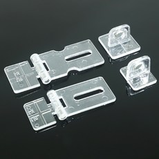 아크릴 걸고리 걸쇠 경첩 투명 플라스틱, 1개