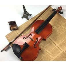 4/4小提琴套裝：全新小提琴 附琴弓、琴盒 適合初學者, 1個, 平光