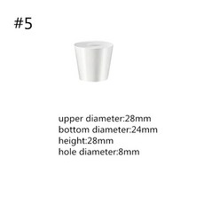 구멍이있는 실리콘 고무 플러그 테이퍼 가정용 발효 배럴 양조 맥주 등급 마개 에어 밸브, 1pcssize 5