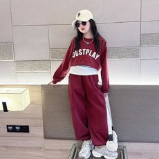 賣場優選新款可愛童裝女童套裝兒童爵士舞服裝2025新韓版女童露肚臍街舞服小衆時尚洋氣走秀潮服