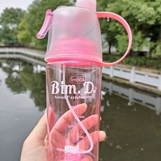 創意戶外運動噴霧水杯, 促銷款顏色隨機 400ml, 1個