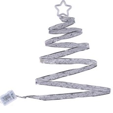 台灣現貨 2024聖誕樹裝飾燈 耶誕燈 緞帶銅線燈 電池燈帶 遙控 聖誕樹佈置燈, 4米星星燈帶遙控器