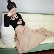 電熱毯披肩 加絨保暖發熱披肩 USB加熱披肩 熱敷毯 加熱披肩 - 台灣熱銷Top1, 松杏色