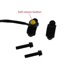 범용 7/8 "오토바이 스위치 핸들 바 마운트 전력 시작 와이어 하네스 버튼이있는 경적 안개등 죽이기, 06 Yellow 2