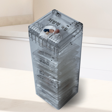 약뺌 약통 처방약 약봉투 보관함 병원 약국 약 수납 케이스 그레이, 1개