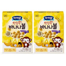 아이얌 일동후디스 한입쏙 바나나볼, 2개, 60g, 바나나맛