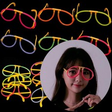 콘서트야광안경(일반) 안경 LED 파티용 야광 아이템 콘서트 패션, 1개, 콘서트야광안경(일반)레드