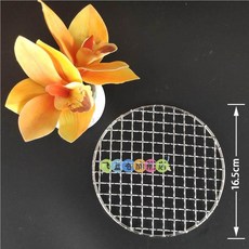 화로 그릴 숯불 캠핑 원형 대형 철망 석쇠 스텐 바베큐, 1개
