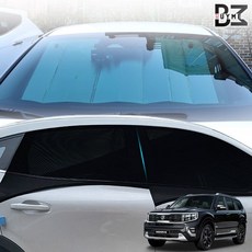 더뉴모하비 차박 캠핑 모기장 햇빛가리개세트, 모기장 승용 6종세트