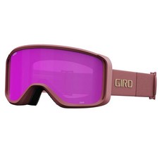Giro Sagen 성인용 스노우 고글 - 울트라 블랙/옐로우 렌즈가 있는 레드 플로우 스트랩 212470, 더스티 로즈 서드 - 앰버 핑크