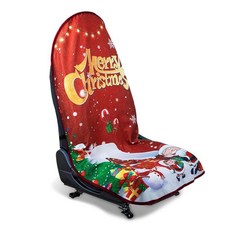 DECKALY 체육관 후 운동 달리기 수영 해변 및 하이킹용 방수 땀 자동차 시트 커버 SUV 트럭용 범용 핏 미끄럼 방지 버킷 프로텍터 세탁기 세탁 가능(1개-크리스, 1개-크리스마스