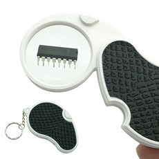 휴대용 LED 발광 돋보기 부품 관찰 확대경 5배율-1879999EA