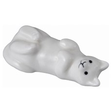 썬아트 귀여운 식기 화이트 주 젓가락 받침 고양이, 1개