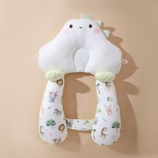 嬰兒安撫定型枕 新生兒零高度護頸 可水洗小恐龍多功能側睡枕, 小恐龍（現貨）