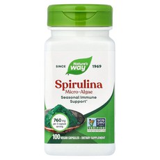 네이쳐스웨이 스피룰리나 미세 해조류 380mg 베지캡슐 100정, 1개