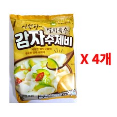 이가자연면 멸치육수 감자 수제비, 186.5g, 4개
