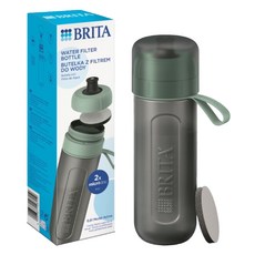 BRITA 濾水瓶 附2個微米濾芯, 綠色
