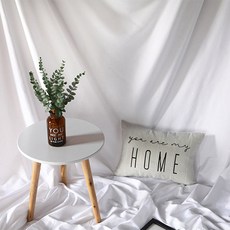 초광폭 220cm 흰색천 배경천 가림막 커텐 다용도 홈패브릭 원단, 1개, 화이트