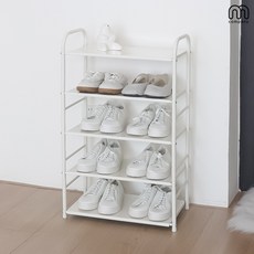 엠컴퍼니 철제 현관 신발장 신발 5단 거치대 수납함 아파트 사무실 원룸 보관함 정리대 수납장 좁은 조립식 미니 인테리어 슬림 정리함 선반 수납 오픈 다층 [VHEM-DGF]