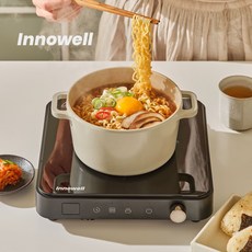 이노웰 고화력 1구 인덕션 전기레인지 2000W, 일반형, IH2000-Black