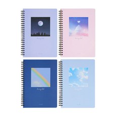 모닝글로리 드로잉북 A4 도화용지 스프링 좌철 랜덤, 3개