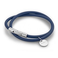 MASSA-G O1.f 鍺鈦能量雙圈手環-4MM，運動配件，時尚健康手環, 比利時黯藍, 1個