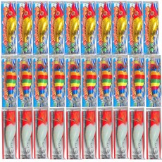 낚시맨 왕눈이에기 문어에기 혼합 세트, 고추장금비+색동+고추장, 1세트, 100g
