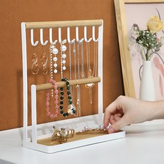 해브어무드 화이트우드 악세사리 정리대 보관함