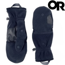 Outdoor Research Gripper Convertible Windbloc 手套 322191, 黑, 1個