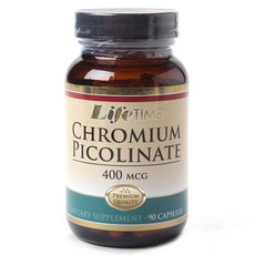 LifeTIME Lifetime 吡啶甲酸鉻 400 微克膠囊, 90顆, 1個