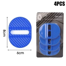 범용 자동차 도어 폐쇄 충격 방지 플라스틱 쿠션 음소거 흡수 장치 보호 커버 래치 액세서리 4pcs, 03 Blue - 4pcs